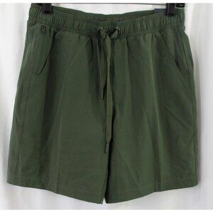 VRST Mens All in Green 7'' Shorts Relaxed Fit Bried Liner S NWT